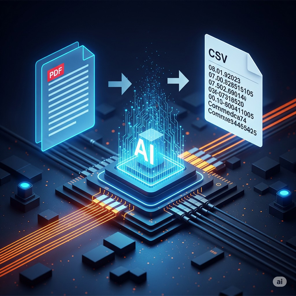 AI-Powered PDF to CSV Data Extraction: Streamlining Information Retrieval